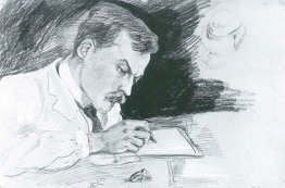 Portrait of Dr. Ludwig Deubner, writing