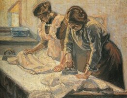 Women ironing