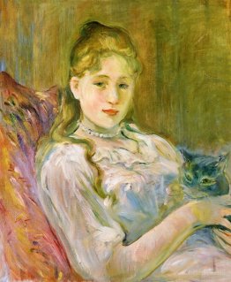 Young Girl with Cat