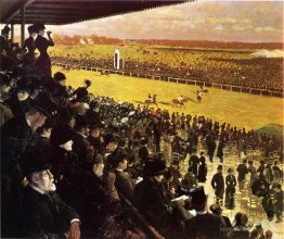 The Races at Longchamps from the Grandstand