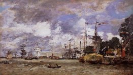 Antwerp, Boats on the River Escaut