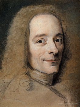 Preparation to the portrait of Voltaire