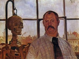 Self-portrait with Skeleton