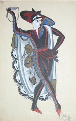 Costume design for "Venetian madmen" - Harlequin