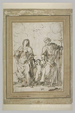 The Infant Jesus, between the Virgin and St. Joseph