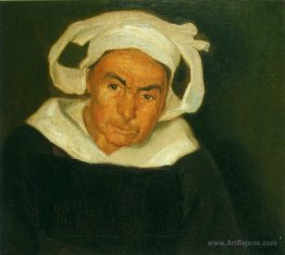 Head of a Breton Woman