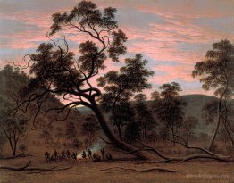 A corroboree of natives in Mills Plains