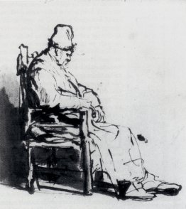 Seated Old Man (possibly Rembrandt`s father)