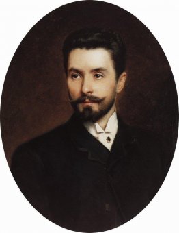 Portrait of Russian opera singer Nikolay Figner