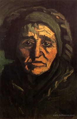 Head of a Peasant Woman with Greenish Lace Cap