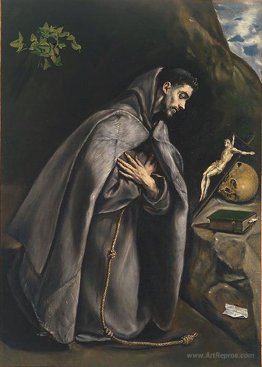 St. Francis praying