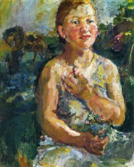 A Girl with Flowers