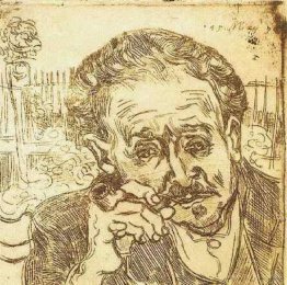 Portrait of Doctor Gachet (A man with pipe)