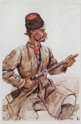 Cossack with gun