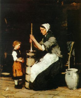 Churning Woman