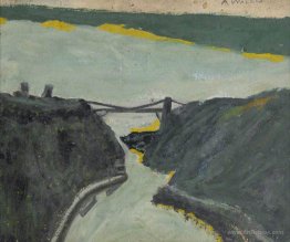 Ravine with Estuary (Bristol Channel and Suspension Bridge)