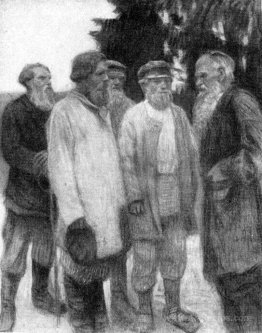 Leo Tolstoy amoung the Peasants