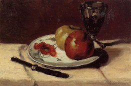 Still Life Apples and a Glass