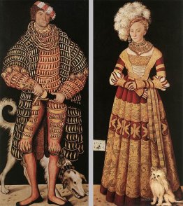 Portraits of Henry the Pious, Duke of Saxony and his wife Kathar