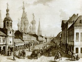 View of Moskvoretskaya Street, Zaryadye, Moscow