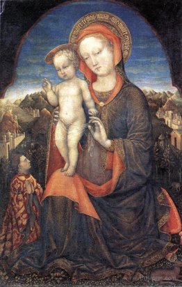 The Madonna of Humility adored by Leonello d'Este