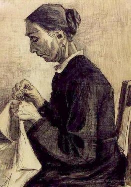 Sien, Sewing, Half-Figure