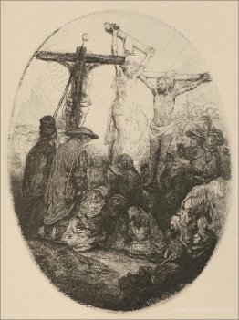 The Crucifixion an Oval Plate