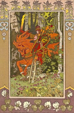 Red Rider. Illustration for the fairy tale "Vasilisa the Beauti