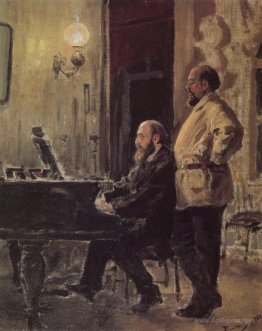 S. I. Mamontov, P. A. Spiro, at the piano