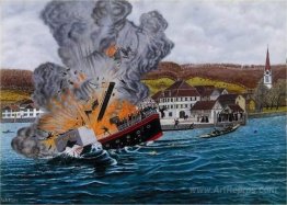 Ship sinking off Berlingen