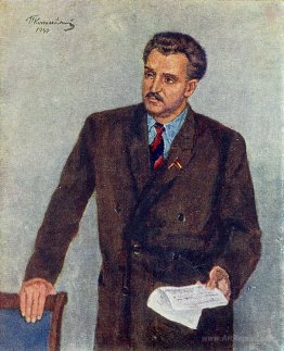 Portrait of Konstantin Mikhailovich Simonov