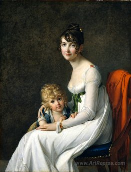 Madame Jeanne Desbassayns de Richemont And Her Son, Eugène