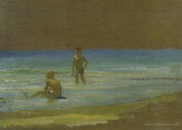 Boys at the beach. Study