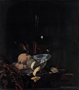 Still-Life with Fruit, Glassware, and a Wanli Bowl