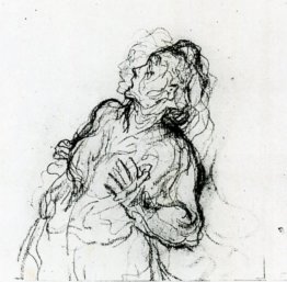 Study of a Terrified Woman