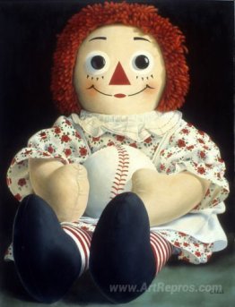 Raggedy Ann with Baseball