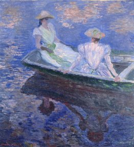 Young Girls in a Row Boat