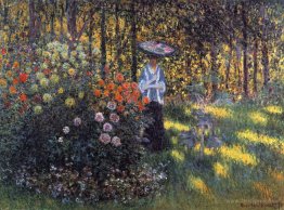 Woman with a Parasol in the Garden in Argenteuil