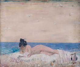 Nude Female Model (Reading On The Seashore) 1930