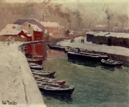 A Snowy Harbor View