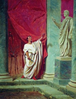 The Oath of Brutus before the statue