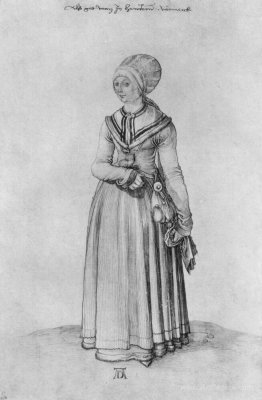 Nuremberg woman in house dress