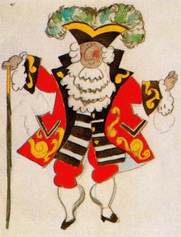 Costume design for ballet "Tricorne"