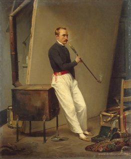 Self-Portrait with Pipe