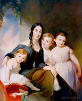 Mrs. James Robb and Her Three Children