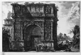 View of the Arch of Benevento in the Kingdom of Naples