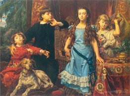 Portrait of the artist`s four children