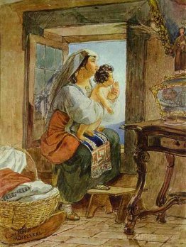 Italian Woman with a Child by a Window