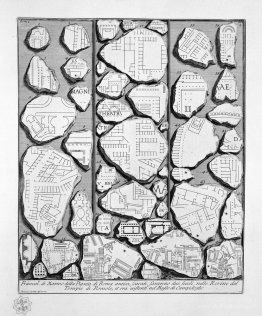 The Roman antiquities, t. 1, Plate III. Map of ancient Rome and