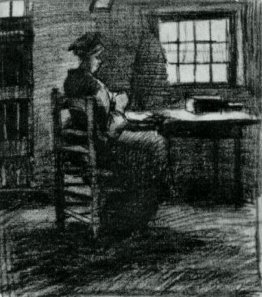 Interior with Peasant Woman Sewing